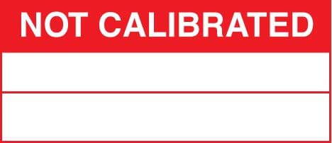 59756 100 S/A labels 50x20 not calibrated  (50x20mm) Safety Sign