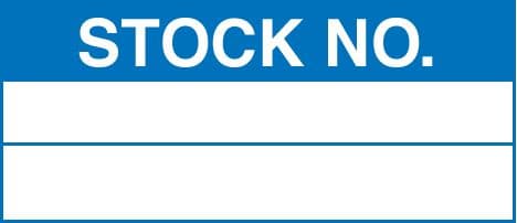 59759 100 S/A labels 50x20 stock number  (50x20mm) Safety Sign