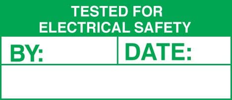 59760 100 S/A labels 50x20 tested for electric  (50x20mm) Safety Sign