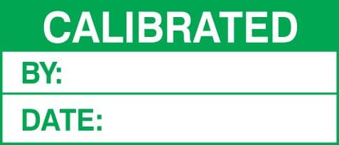 59766 100 S/A labels 50x20 calibrated  (50x20mm) Safety Sign