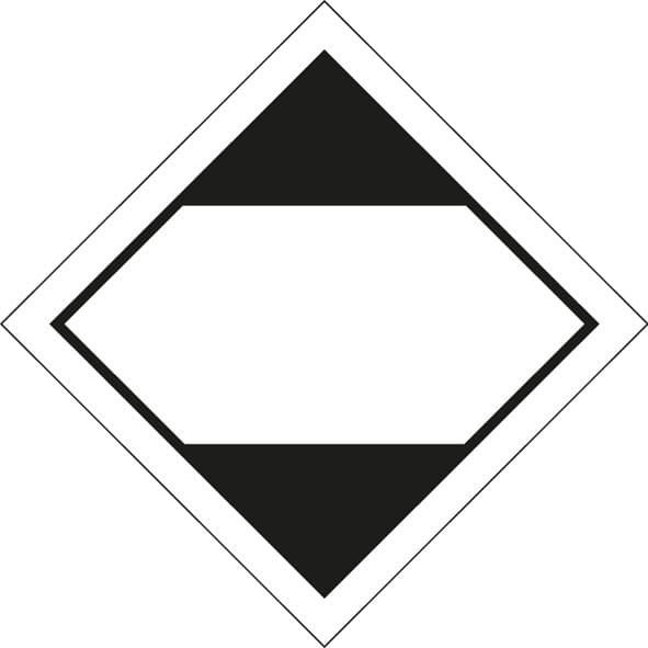 59837 LQ diamond (ADR 2011) 100x100mm roll of 100  (100x100mm) Safety Sign