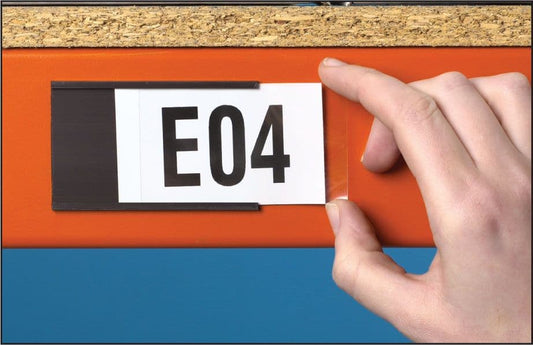 59874 Magnetic label holder (pack of 100) 80x30mm  (80x30mm) Safety Sign