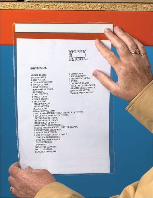 59881 Self adhesive document pocket ID (pack 10) 220x310mm  (220x310mm) Safety Sign