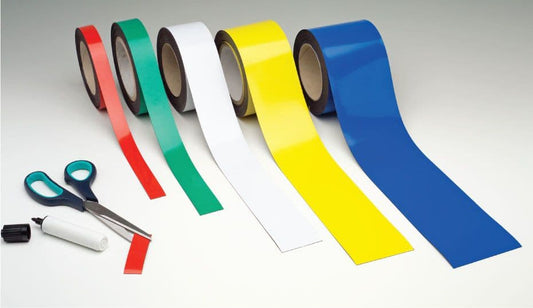 59892 Magnetic easy-wipe strip 30mmx10m white  (30mm x 10M) Safety Sign