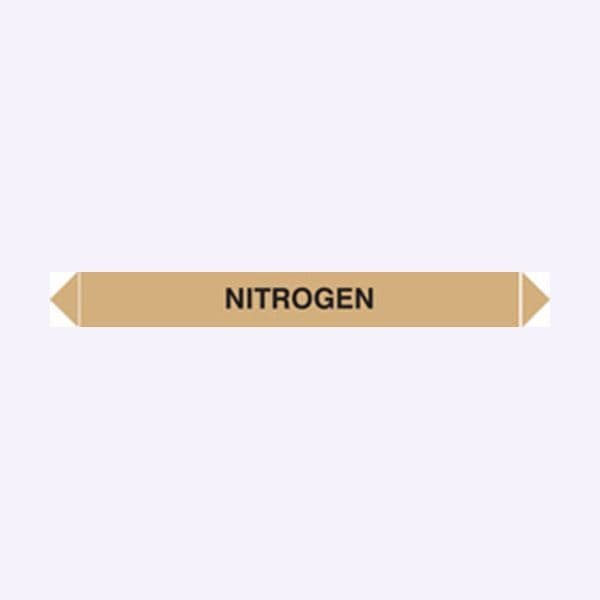 59902 Flow marker pk of 5 nitrogen  (300x40mm) Safety Sign
