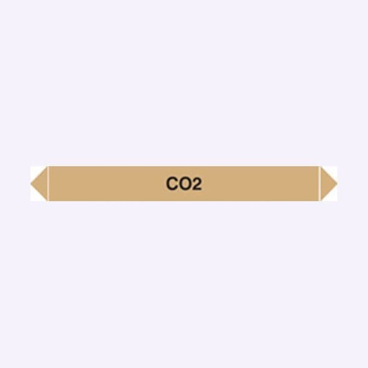 59917 Flow marker Pk of 5 co2  (300x40mm) Safety Sign