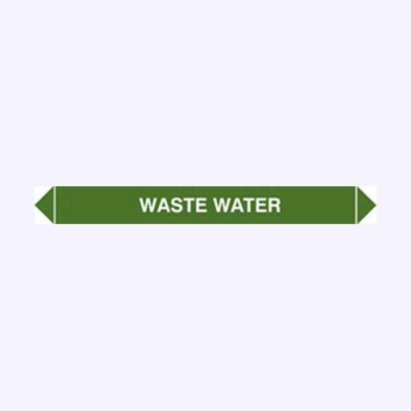 59919 Flow marker Pk of 5 waste water  (300x40mm) Safety Sign