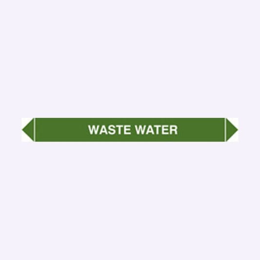 59919 Flow marker Pk of 5 waste water  (300x40mm) Safety Sign