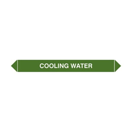59921 Flow marker Pk of 5 cooling water  (300x40mm) Safety Sign