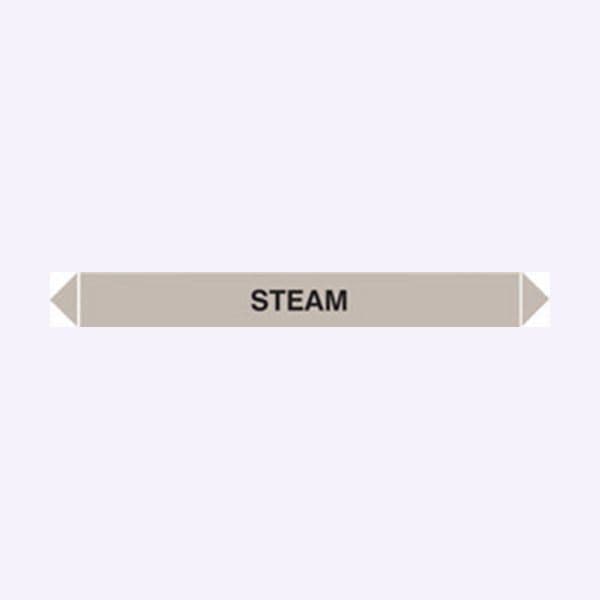 59941 Flow marker Pk of 5 steam  (300x40mm) Safety Sign