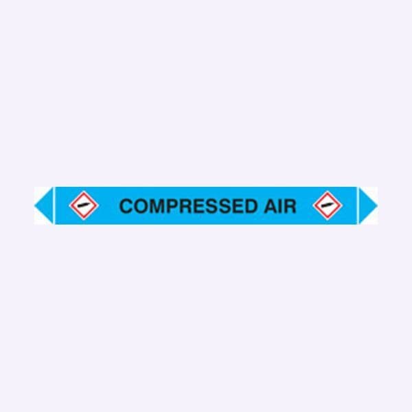 59980 Flow marker Pk of 5 compressed air  (300x40mm) Safety Sign