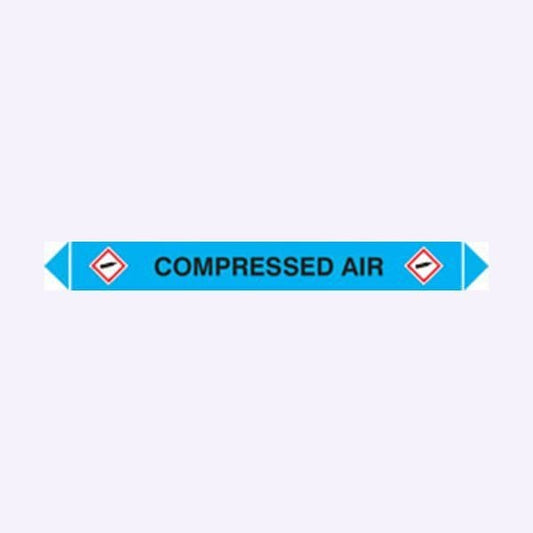 59980 Flow marker Pk of 5 compressed air  (300x40mm) Safety Sign