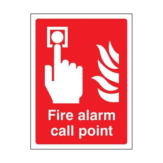 81011K Fire alarm call point  sign - Quick-Fix with SAV Backing (400x300mm)
