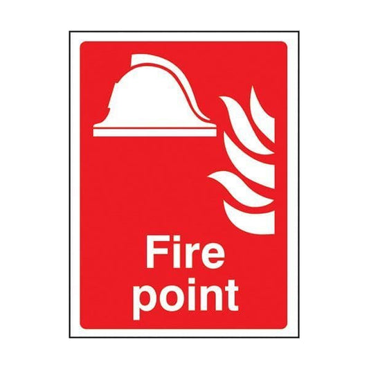 81014E Fire point sign - Quick-Fix with SAV Backing (200x150mm)