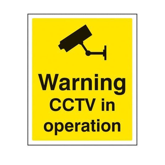 81721H Warning CCTV in operation sign - Quick-Fix with SAV Backing (300x250mm)