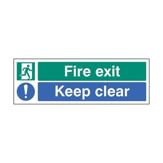 82052G Push bar to open sign - Quick-Fix with SAV Backing (300x100mm)