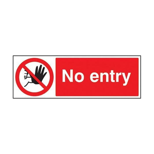 83213E No entry sign - Quick-Fix with SAV Backing (200x150mm)
