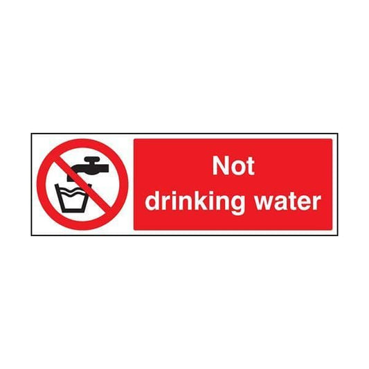 83605A Not drinking water sign - Quick-Fix with SAV Backing (100x75mm)