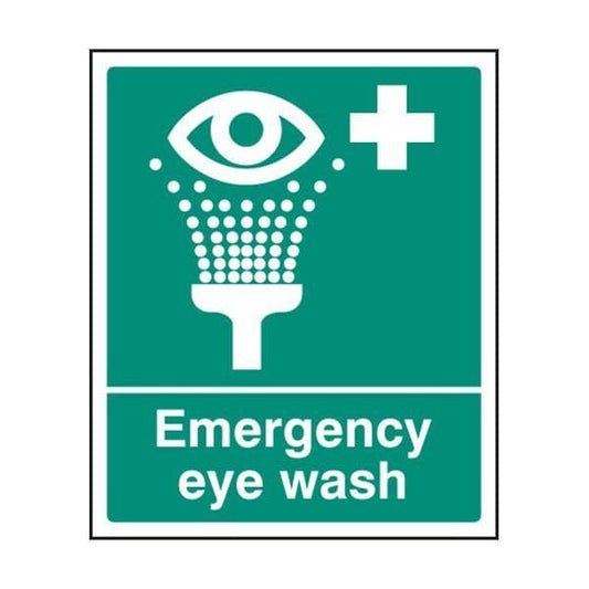 86003H Emergency eye wash sign - Quick-Fix with SAV Backing (300x250mm)