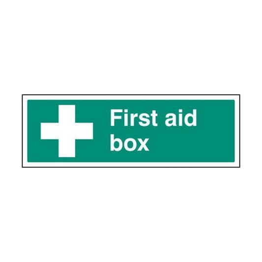 86014G First aid box sign - Quick-Fix with SAV Backing (300x100mm)