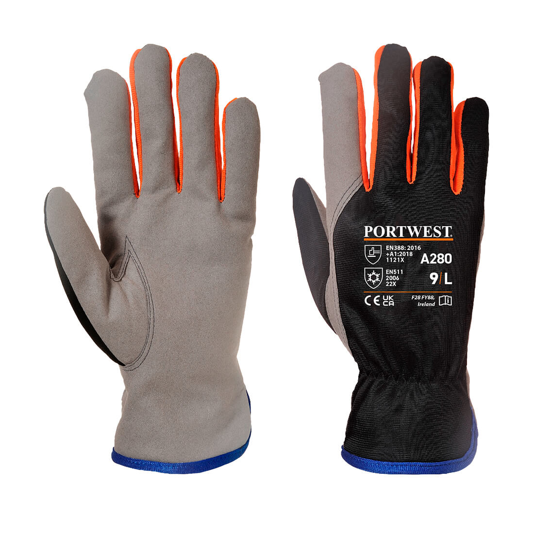 A280 - Cold 240 Synthetic Leather Mechanical Glove - Pack of 12
