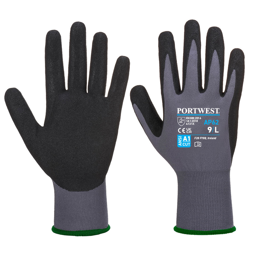 AP62 - Grip 15 Nitrile Sandy Aqua Glove
