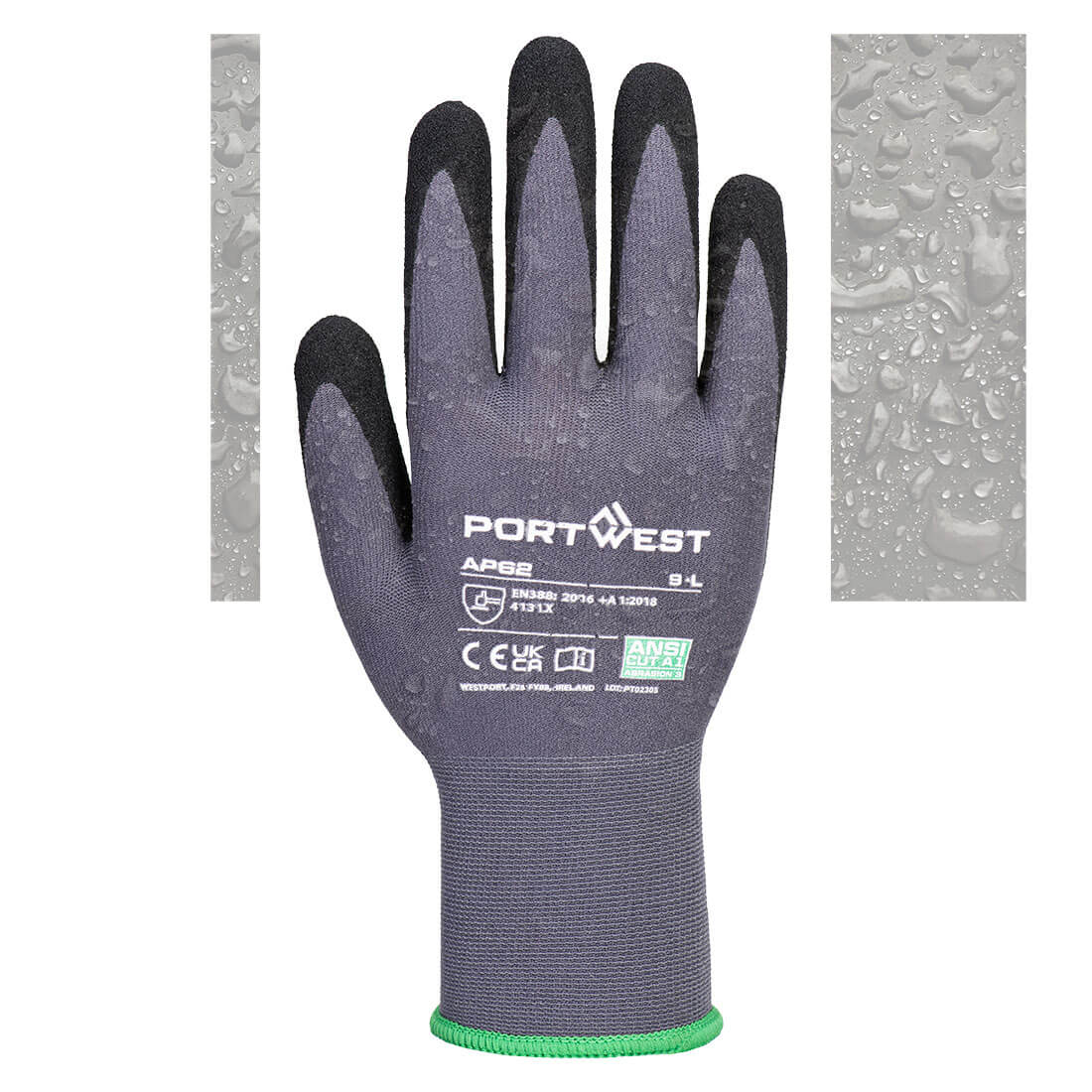 AP62 - Grip 15 Nitrile Sandy Aqua Glove