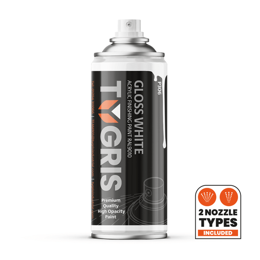 P306 Gloss White Paint - RAL9010 - Size 400 ml / Sold in packs of 12