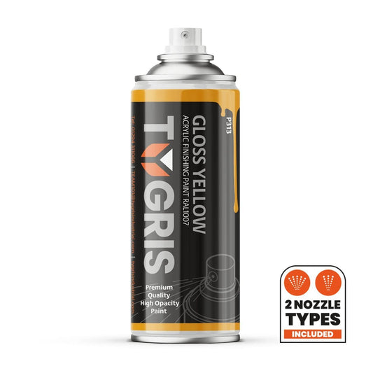 P313 Gloss Yellow Paint - RAL1007 - Size 400 ml / Sold in packs of 12