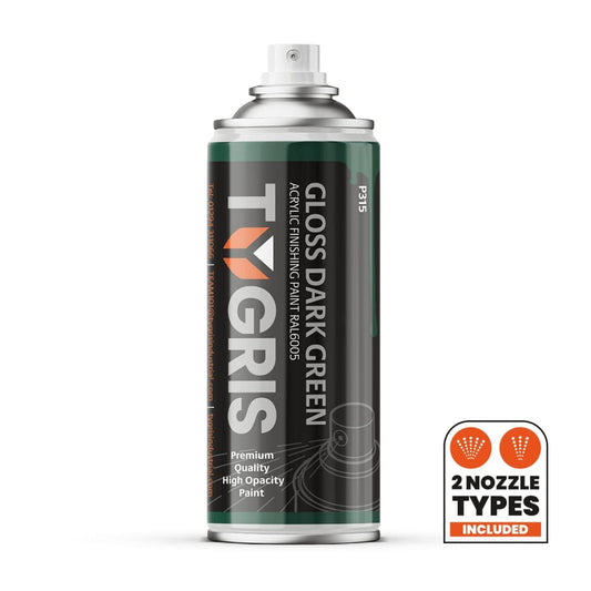 P315 Gloss Dark Green Paint - RAL6005 - Size 400 ml / Sold in packs of 12