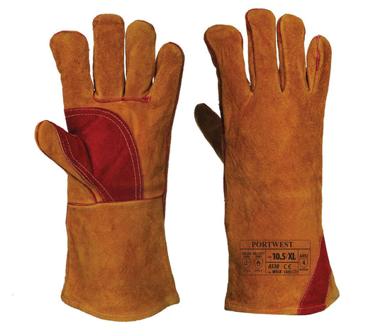 Portwest A530 Reinforced Welding Gauntlets - Pack of 6