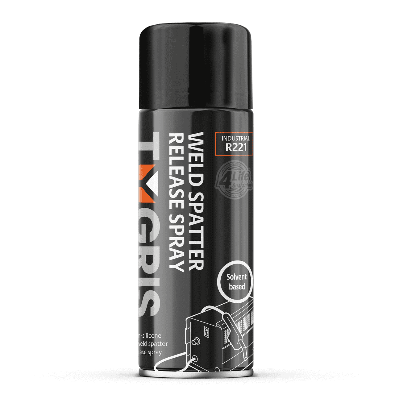 R221 Weld Spatter Release Spray (Solvent Based) - Size 400 ml / Sold in packs of 12