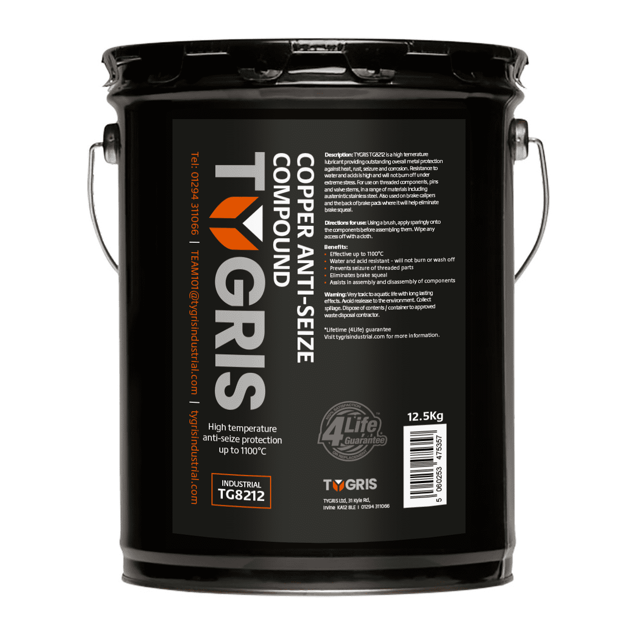 TG8212 Copper Anti-Seize Compound - Size 12.5 Kg / Sold Individually