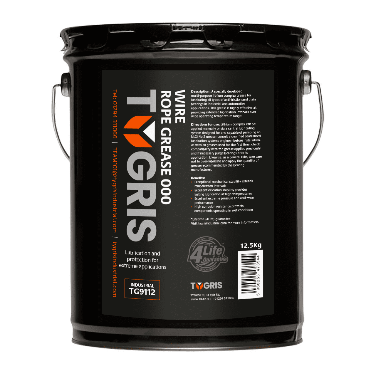 TG9112 Wire Rope Grease 000 - Size 12.5 Kg / Sold Individually